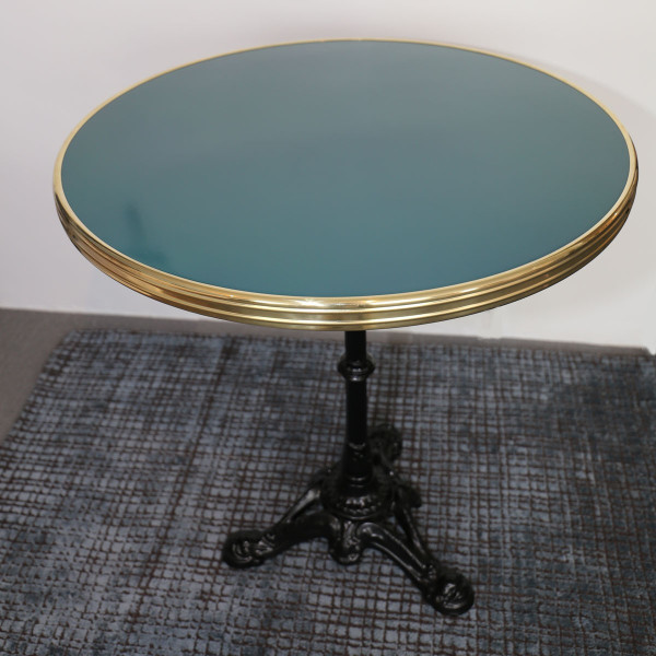 Table de bistrot plateau émaillé - 3 tailles 9 coloris