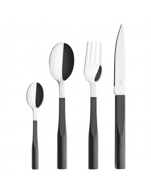 Couverts 24 pièces L'E DEGRENNE Truffe noire