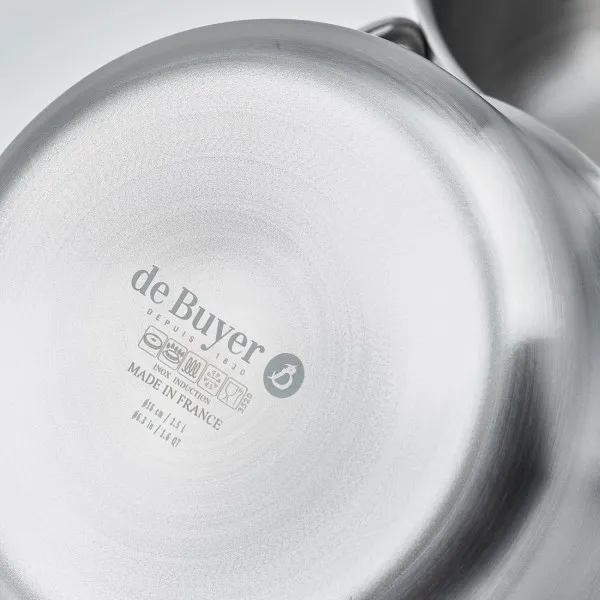 Set batterie de 3 casseroles DE BUYER Alchimy en inox