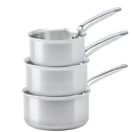 Set batterie de 3 casseroles DE BUYER Alchimy en inox
