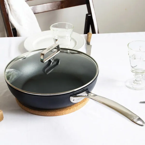 Sauteuse avec poignée Cristel Castel Pro Ultralu Exceliss - 2 tailles