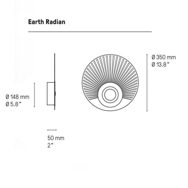 Applique Earth Radian CVL - 4 finitions