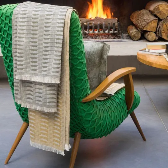 Plaid Jeté Nomade Casual Le Jacquard Français - 3 coloris