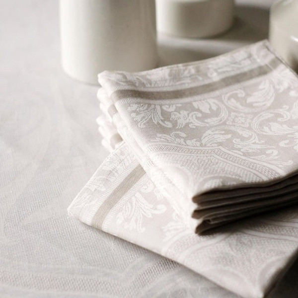Nappe serviettes Armoiries Le Jacquard Français - 3 coloris