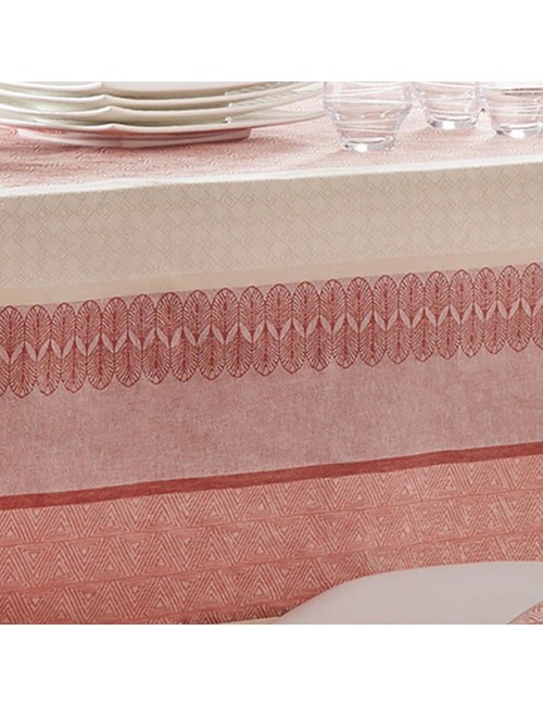Nappe serviettes Charleston Corail Tradilinge - 9 dimensions