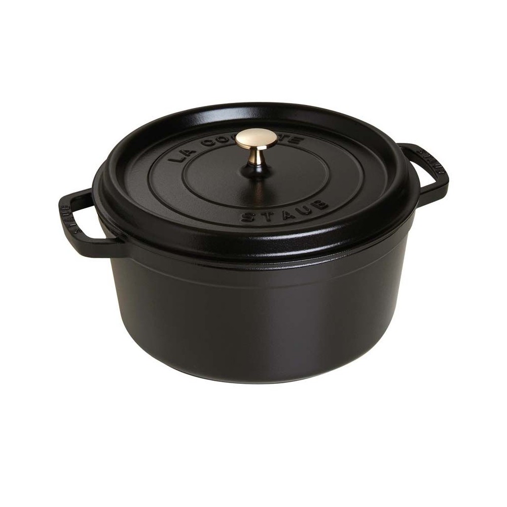 Cocotte en fonte STAUB ronde 34cm - 2 coloris