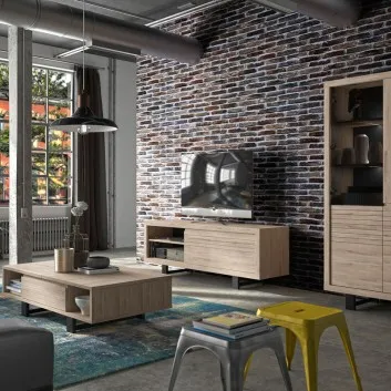 Séjour Clay Gami table rangement enfilade table basse