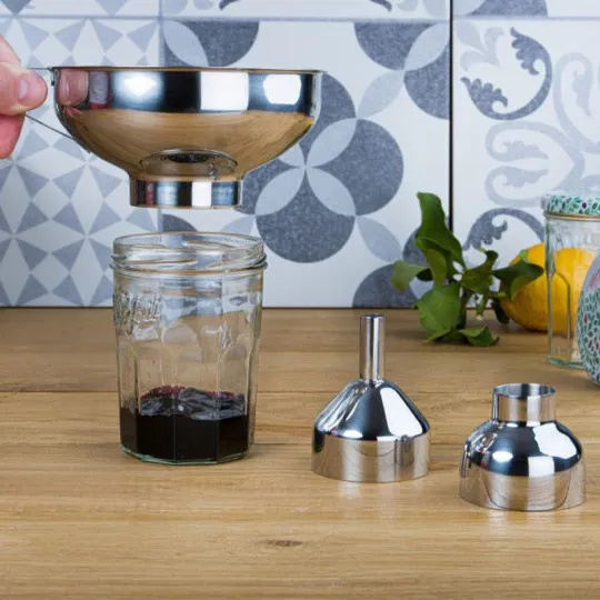 Set entonnoir confiture CRISTEL en acier inoxydable