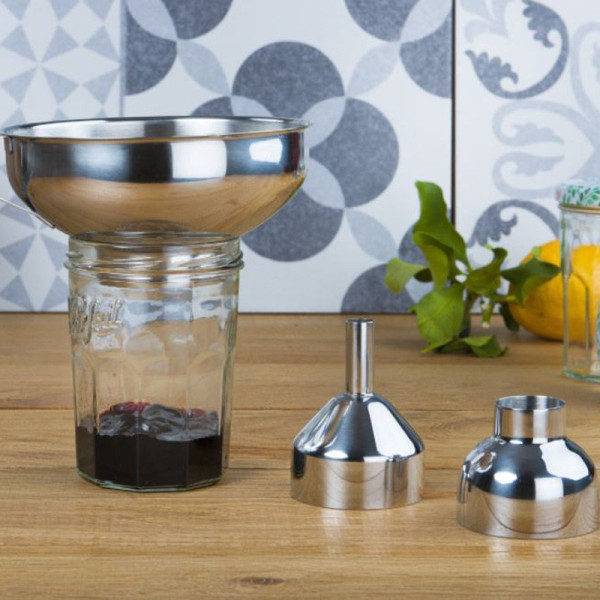 Set entonnoir confiture CRISTEL en acier inoxydable