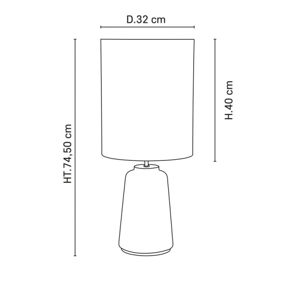 Lampe à poser Mokuzaï M Market Set
