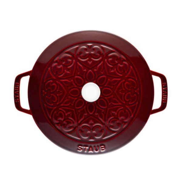 Cocotte Lys Staub en fonte 24cm coloris grenadine