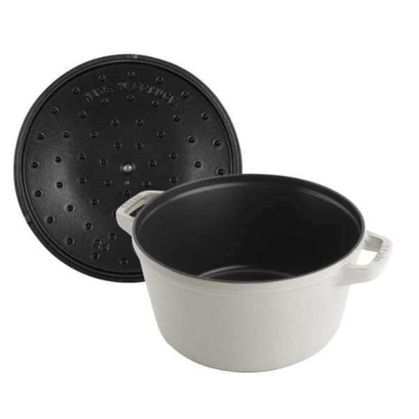 Set empilable STAUB 3 pièces en fonte 24cm cocotte poêle - 3 coloris