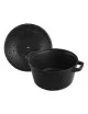 Set empilable 4 pièces STAUB 24cm cocotte poêle sauteuse en fonte - 3 coloris