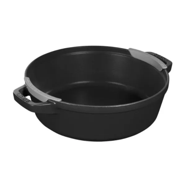 Set empilable 4 pièces STAUB 24cm cocotte poêle sauteuse en fonte - 3 coloris