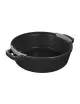 Set empilable 4 pièces STAUB 24cm cocotte poêle sauteuse en fonte - 3 coloris