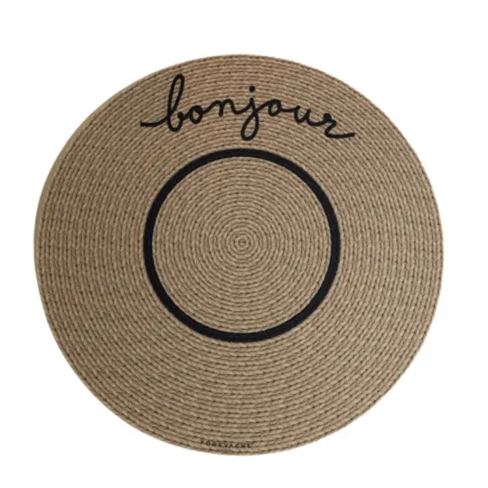 2 sets de table rond bonjour Podevache
