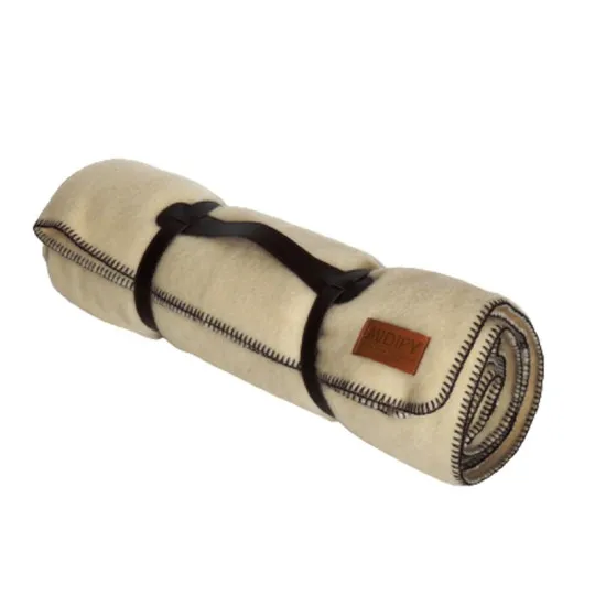 Plaid Haute Laine naturelle Midipy 180x120cm - 3 coloris