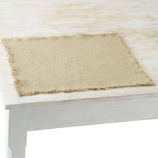 6 sets de table Colorado 100% lin Charvet - 2 coloris