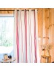 Rideau Corda bordeaux blanc Artiga 155x285cm