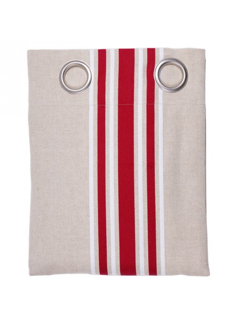 Rideau Corda bordeaux blanc Artiga 155x285cm