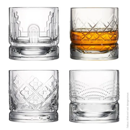 Set de 4 verres à whisky Dandy LA ROCHERE