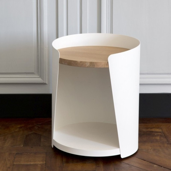 Chevet Armand métal bois Résistub 1631 - 4 coloris