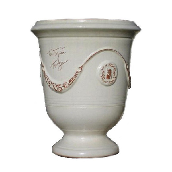 Vase Anduze émaillé ivoire Terre Figuière - 4 tailles
