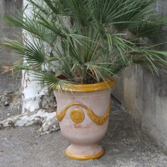 Vase d'Anduze TERRE FIGUIERE Cérusé miel poterie - 4 tailles