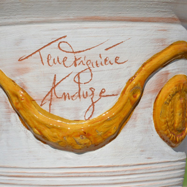 Vase Anduze Cérusé miel Terre Figuière- 4 tailles
