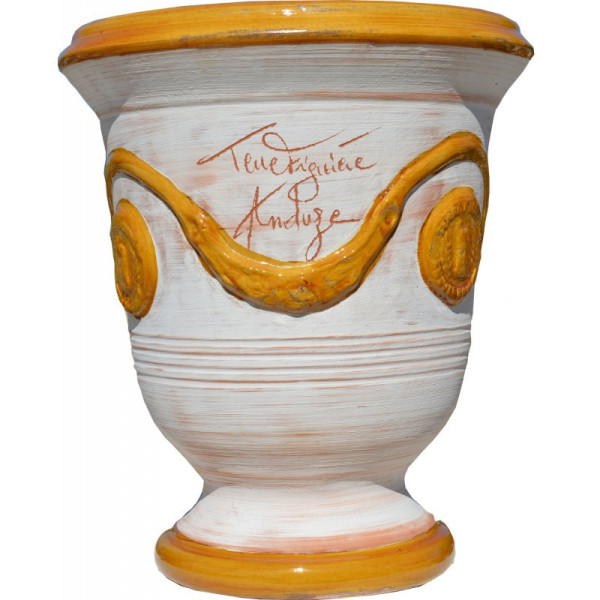 Vase Anduze Cérusé miel Terre Figuière- 4 tailles