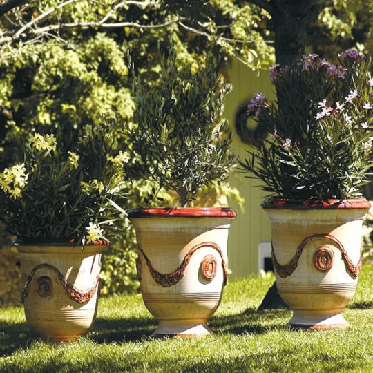 Vase Anduze Cérusé bordeaux Terre Figuière - 4 tailles