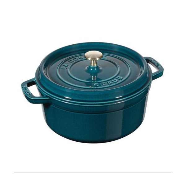 Cocotte en fonte Staub ronde Blue La Mer - 4 diamètres