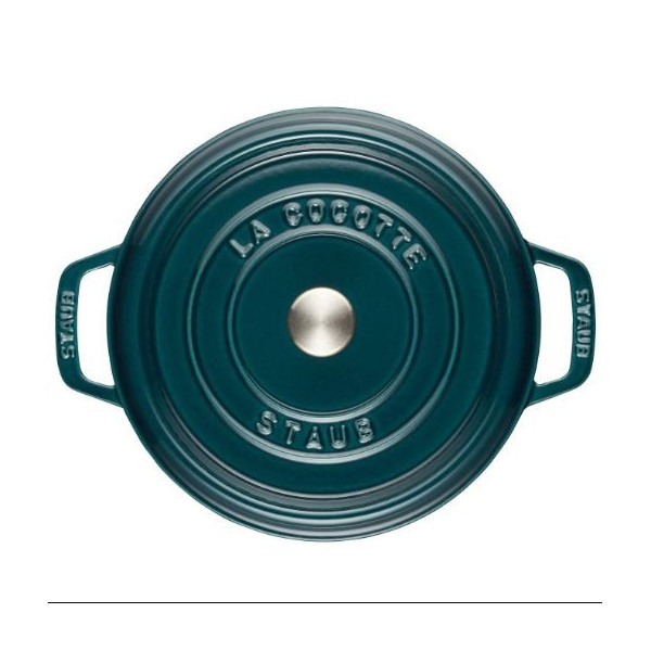 Cocotte en fonte Staub ronde Blue La Mer - 4 diamètres