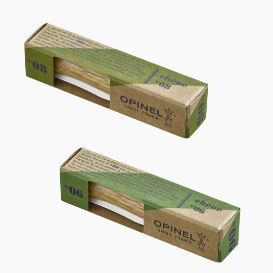 Duo Opinel n°6 - n°8 Tradition Luxe Chêne