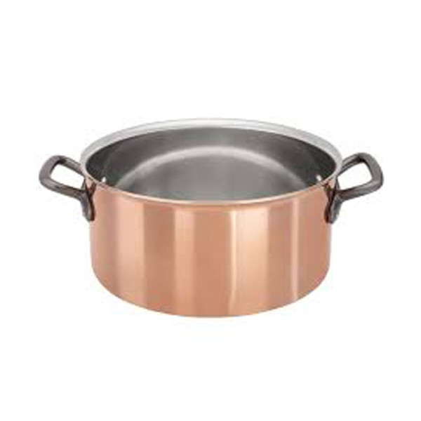 Faitout cuivre 2,5mm Matfer - 3 tailles