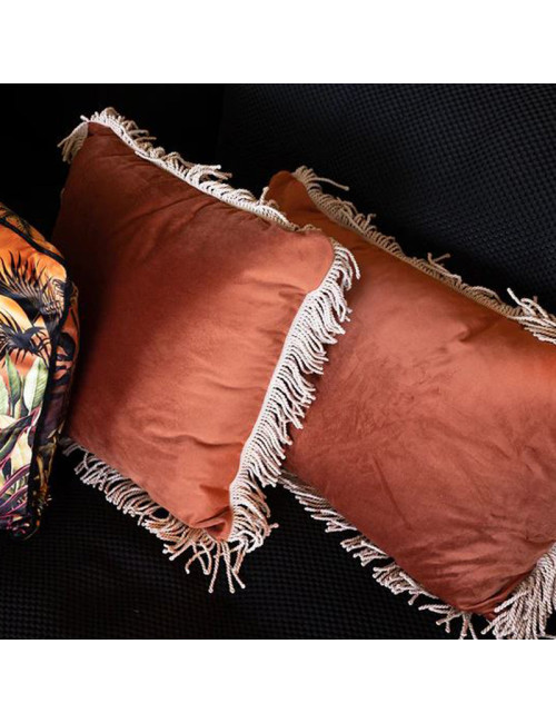 Coussin velours Lemo carré 45x45cm Podevache