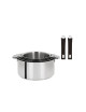 Set batterie Cristel Mutine amovible 16 pièces inox