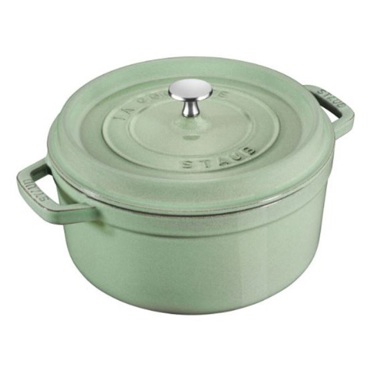 Cocotte Staub en fonte Sauge - 6 diamètres