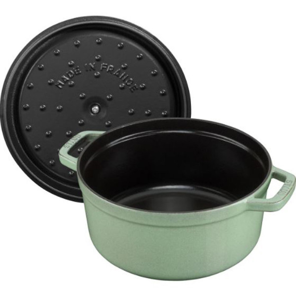 Cocotte Staub en fonte Sauge - 6 diamètres