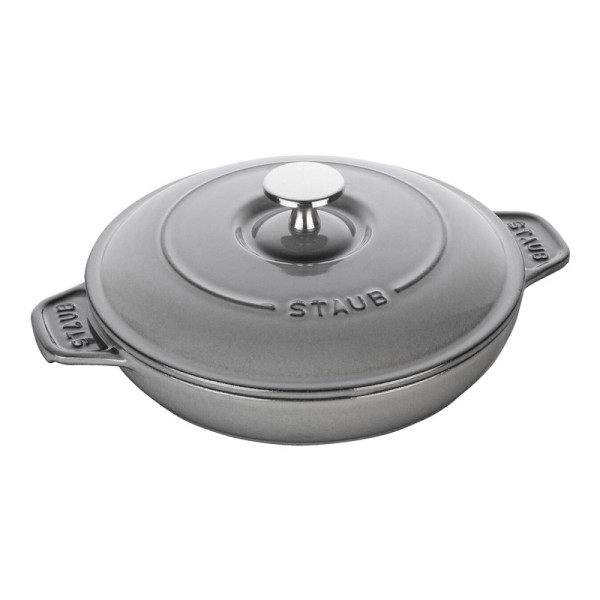 Assiette chaude ronde plat fonte STAUB 20cm - 2 coloris