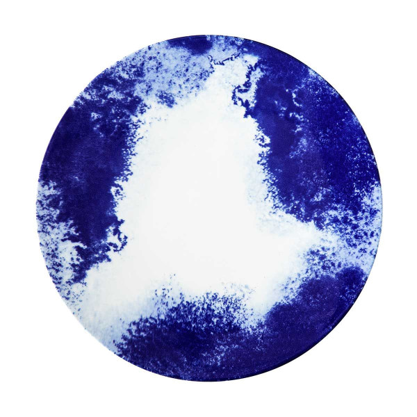 6 assiettes GUY DEGRENNE Blue Shades - 2 tailles