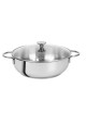 Sauteuse Cristel Master fixe en inox deux poignées - 2 tailles