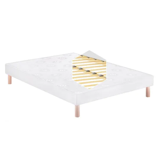 Sommier Merinos Fred Stylo à lattes rigides - 17 tailles