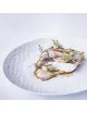 6 assiettes Empreinte Porcelaine Pergay 27cm