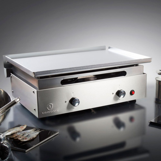 Plancha Verycook gaz 2 feux Creative Verynox