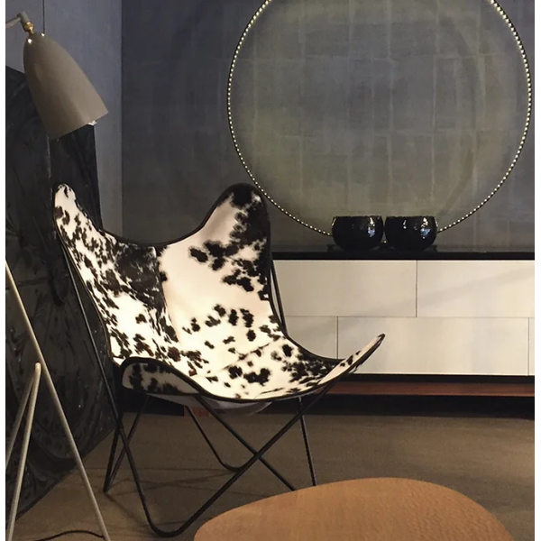 Fauteuil Butterfly AA AIRBORNE Peau de Vache