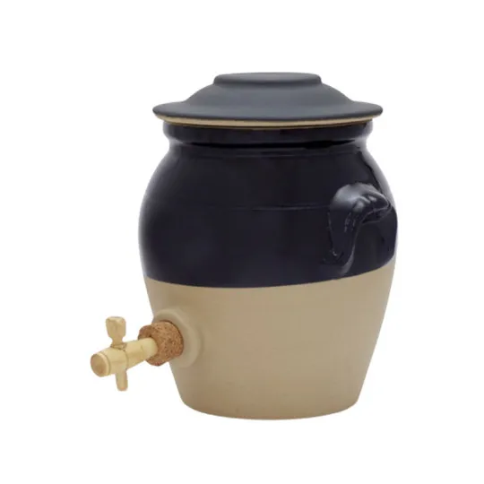 Pot à vinaigre 3L en grès Digoin avec robinet