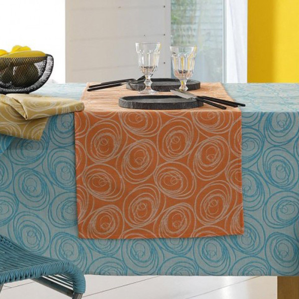 6 serviettes de table Spirale Tradilinge - 3 coloris