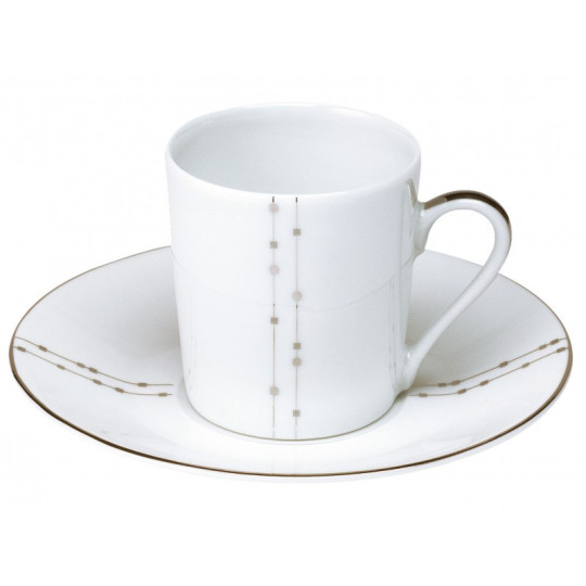 6 tasses soucoupes Carrousel Deshoulières - 2 contenances