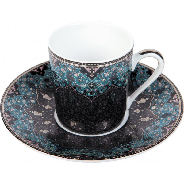 6 tasses soucoupes Dhara Deshoulières - 2 coloris - 2 dimensions